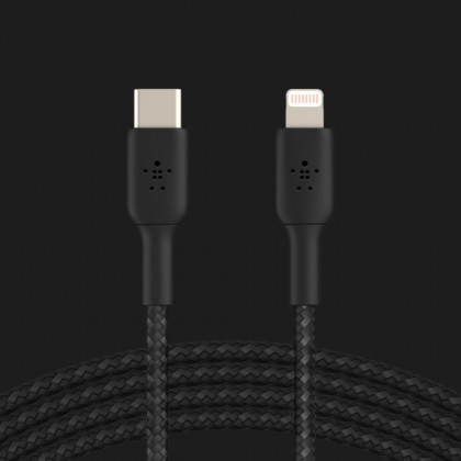 Кабель Belkin Braided USB-С to Lightning 1m (Black)